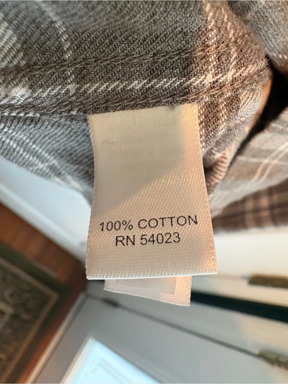 Banana Republic Gray and White Plaid Button-Down Shirt